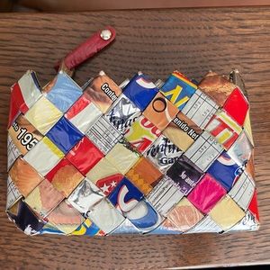 Nahui Ollin candy wrapper coin purse